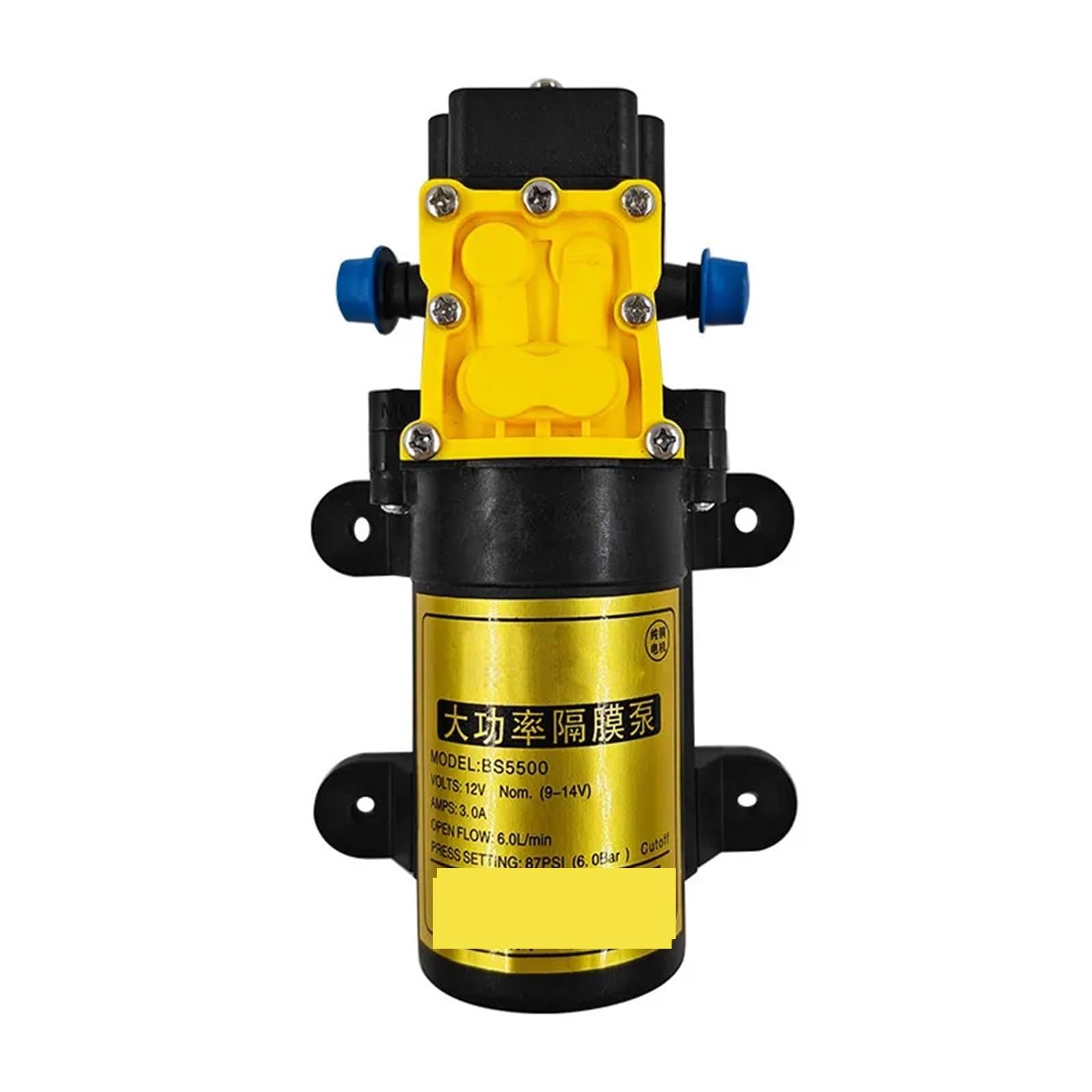 Zxzzas Intelligent Diaphragm Pump, 12V Agricultural Electric Spray Water Pump Small High-Pressure Spraying Pump Self-Priming Diaphragm Pump Pesticide Water Pump(Intelligent)