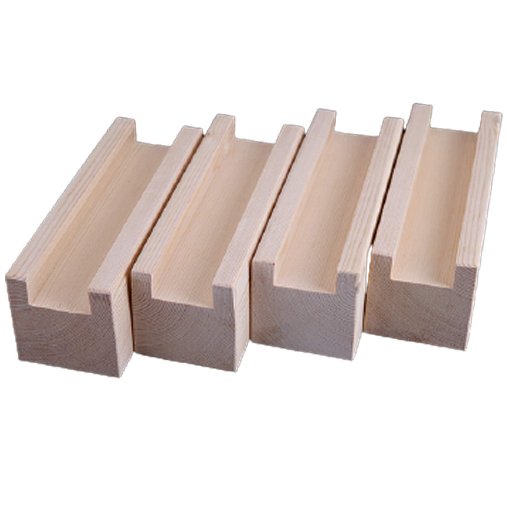 Patas de madera para muebles, paquete de 4 elevadores de altura ajustables para sofá, mesa, escritorio, cama, 10 x 1,2 x 5 cm, elevadores de muebles para armarios y más