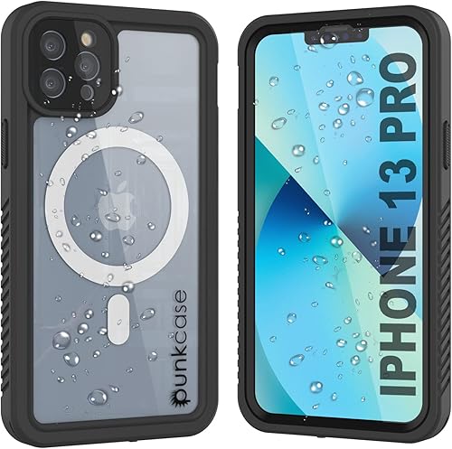 Miniatura 1 de Punkcase Funda impermeable para iPhone 13 Pro (serie Extreme Mag) ajuste delgado certificado IP68 a prueba de golpes a prueba de nieve con protector