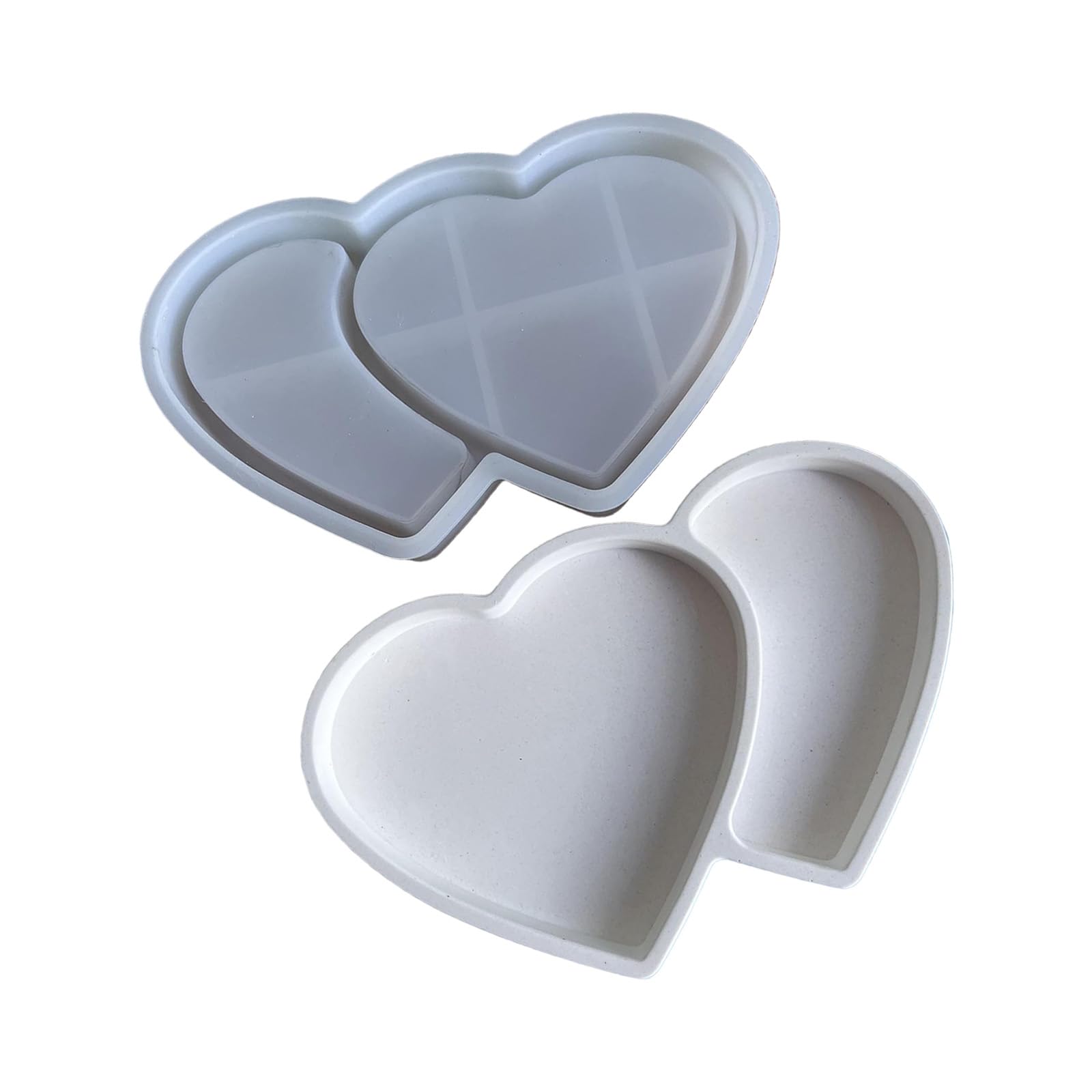 Kalttoy Food Grade Double Heart Shape Silicone for Decorative Trays and Romance Food Grade