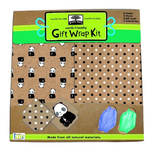 Green Start Gift Wrap Kits: Pandamonium - From Earth Friendly Materials