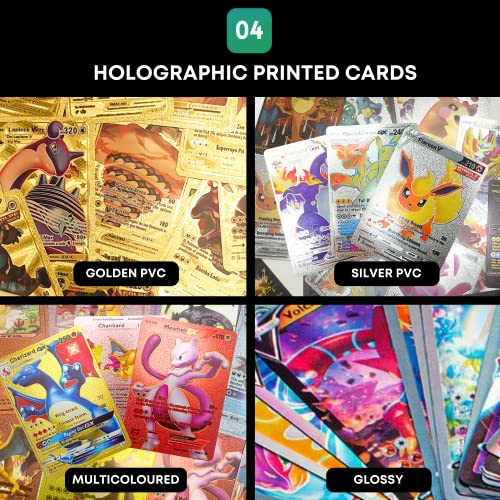 200 Card Sleeves + 50 Carte (40 PVC Multicolore in...