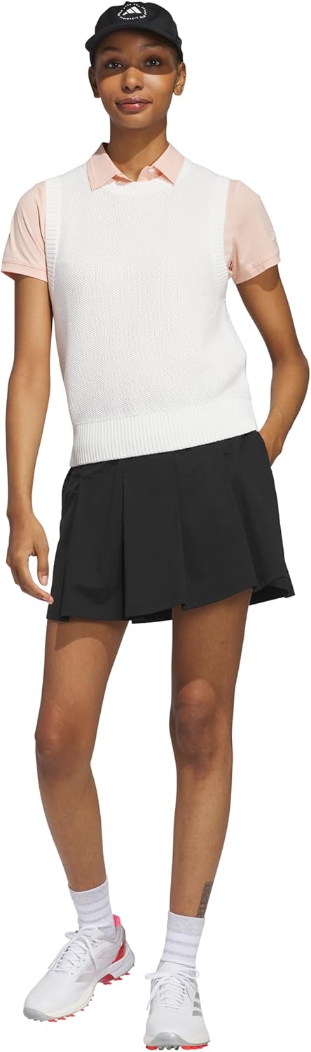 Adidas Womens Ultimate365 Tour Twistknit Polo Shirt - Image 7