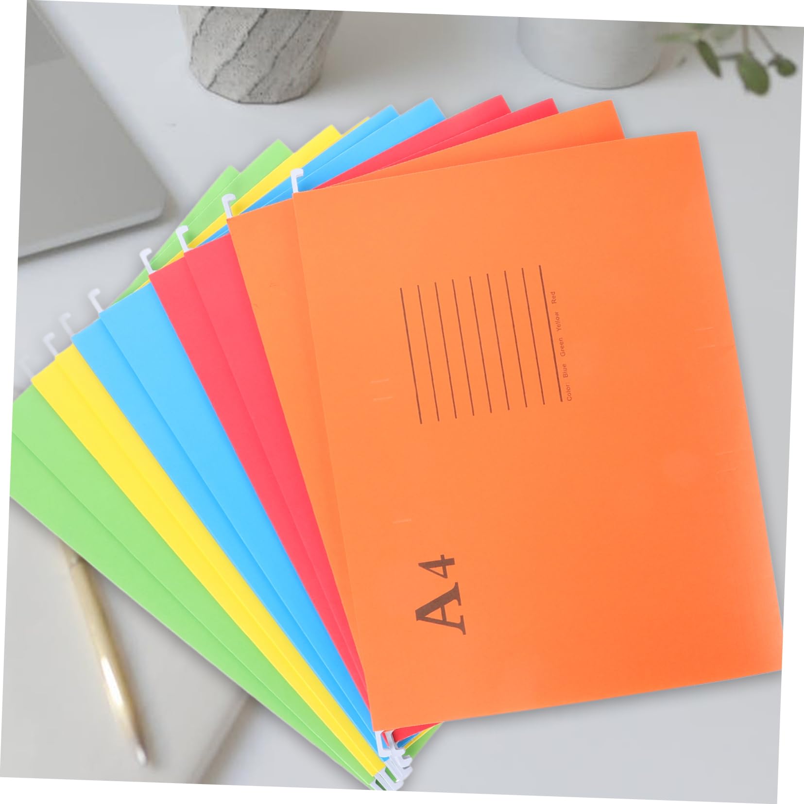 A4-dateiordner 10 Stück Papier Hängeregistratur mit Klassifizierungslabel