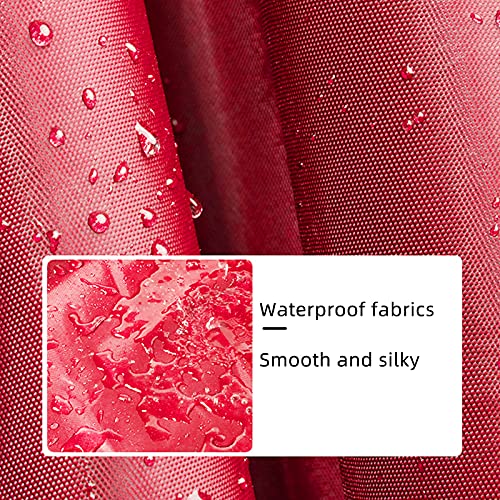 haozaikeji Motorcycle Raincoat for Two, Waterproof Hoodie Rain Cape Mobility Scooter Outdoor Rain Poncho Universal Bike E-bike Rain Coat with Detachable Hat Brim Reflective Strip for Double Ride2