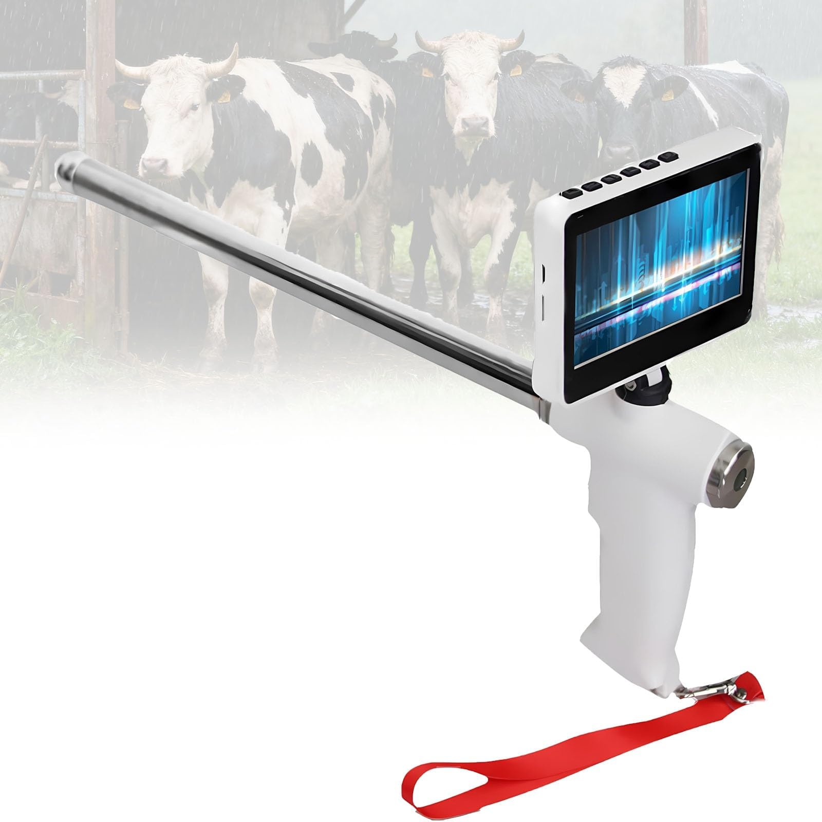 Visual Insemination Kit with High-Resolution Camera and Rotating Screen for Livestock Breeding