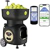 Tennis Ball Machine Advanced Smart Programming- High Capacity with AppRemote, Adjustable Serve Speed & Outdoor Training for All Skill Levels Beginners to Intermediate Players T7