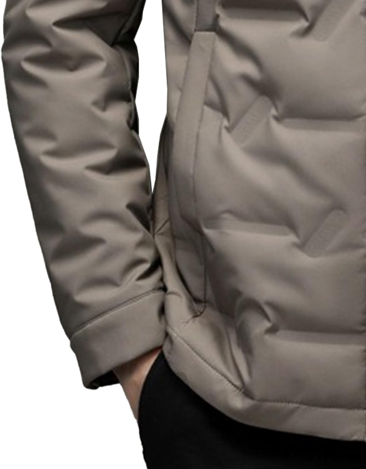 JEKE-DG Men's Lapel Warm Solid Quilted Jacket Button Down Business Jacket Coat Casual Lightweight Winter Coats