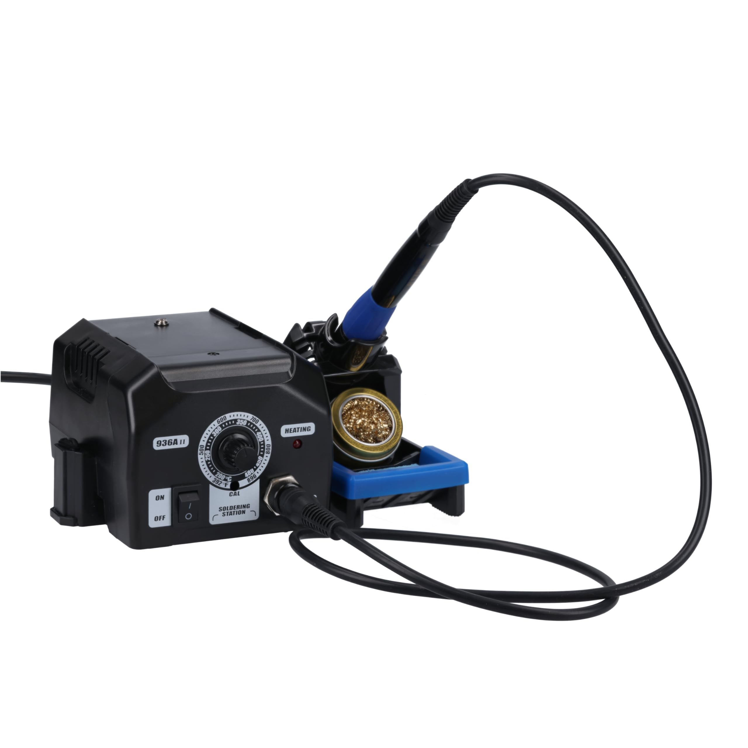 AZ-Delivery Soldering Station 936A II Soldering Iron Kit, 60W, Adjustable 392℉-896℉, Includes Plug-in Iron Handle, Soldering Stand, Soldering tips