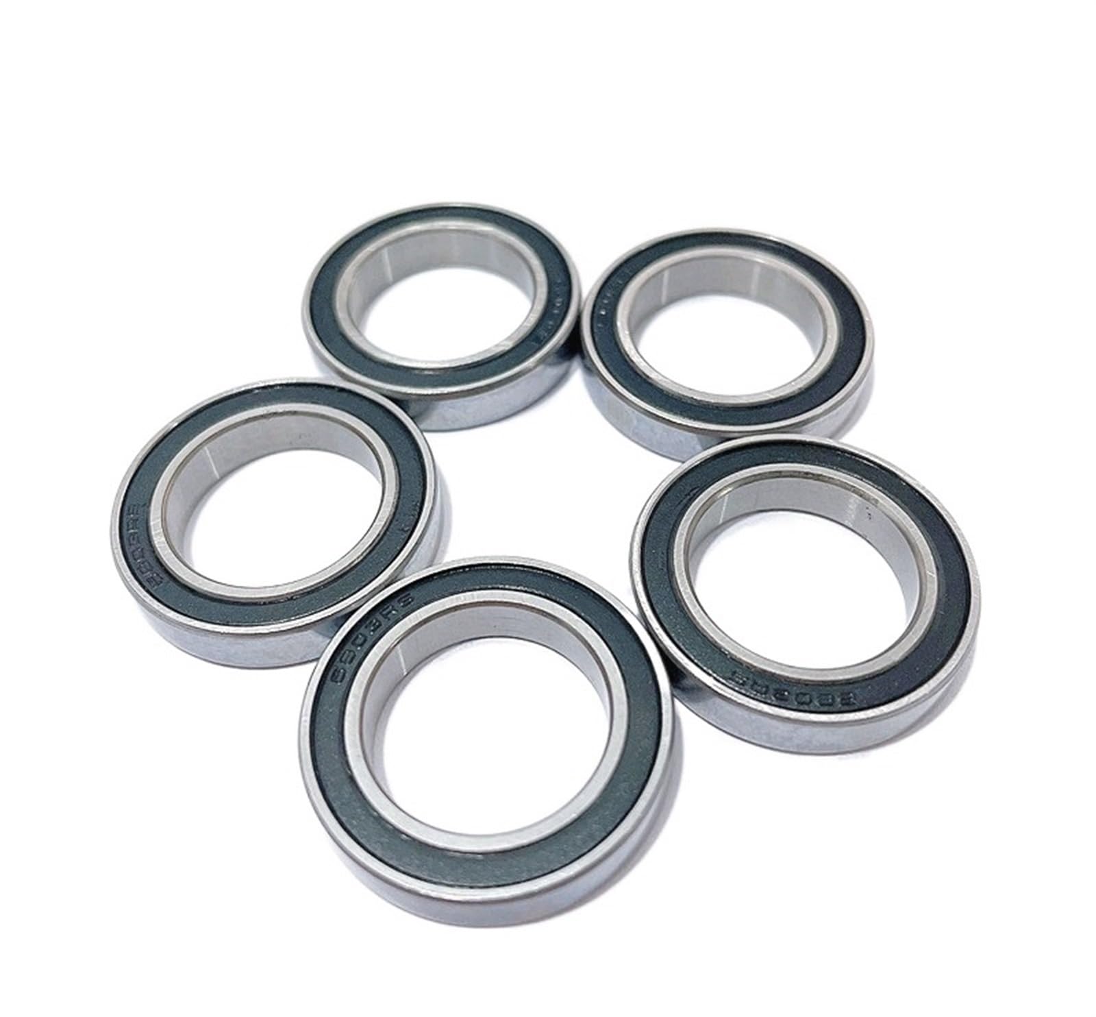 HYUJNAFZR Bimetal Seal Shield Micro deep Groove Bearing 10/20PCS 6804-2RS 20x32x7mm Bearing Steel Double Rubber Seal Deep Groove Ball Bearing(20pcs)