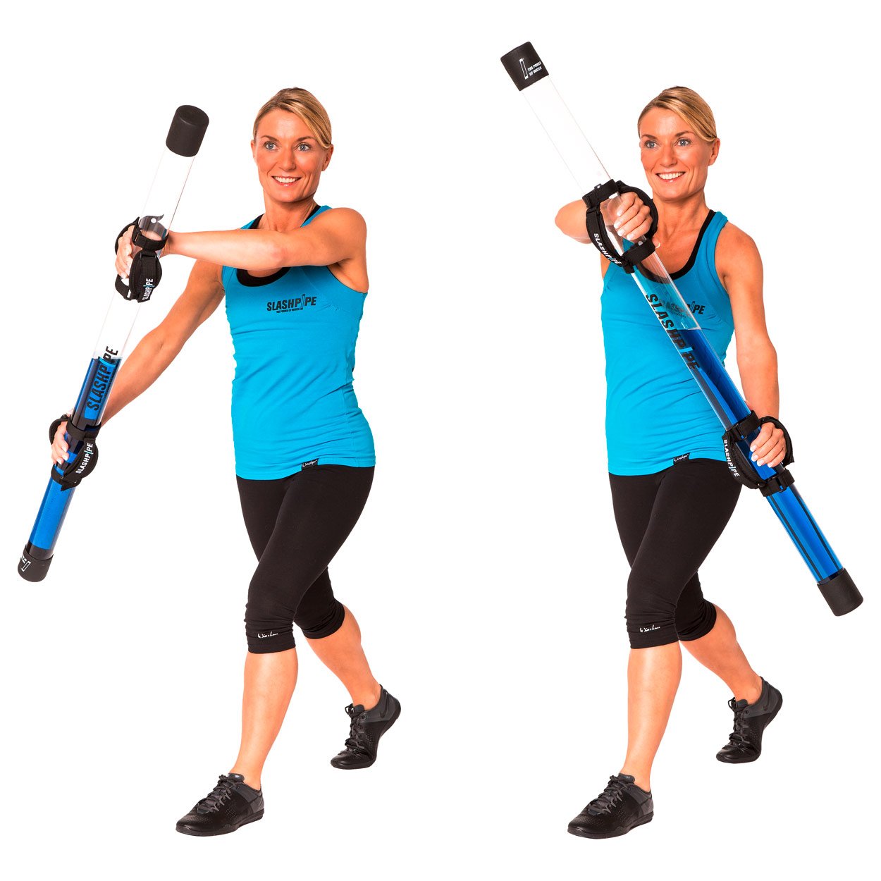 Fit | Kraftausdauertraining für Fortgeschrittene | Group-Fitness & Personal-Training | Ähnelt Langhanteltraining | Inkl. Handschlaufen & Endkappen