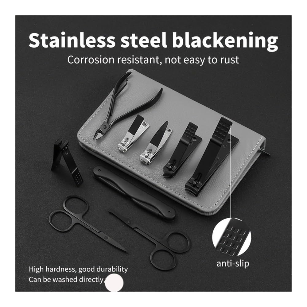 Cortaúñas, Kit de pedicura de 32 Piezas con cortaúñas de Borde cóncavo de Estilo Moderno y Herramientas de Aseo, Set de manicura de Acero Inoxidable para el Cuidado de Las uñas.