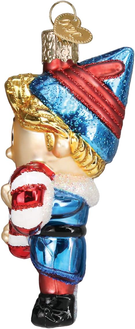 Old World Christmas Hermey The Elf Glass Blown Ornament for Christmas Tree, Handcrafted Holiday Decoration, Rudolph Collection - Image 3