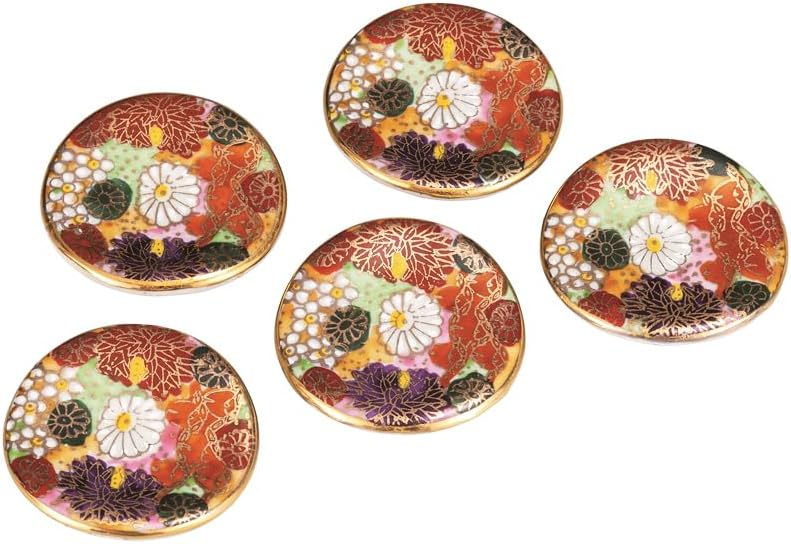 Kutani Yakiwataya Chopsticks Rest, Hanazume K9-444