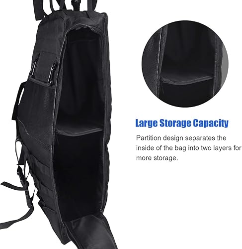 Miniatura 4 de Bolsa de almacenamiento para barra de transporte para Jeep Wrangler JK TJ LJ 1997-2020  Unlimited JL de 4 puertas con múltiples bolsillos y