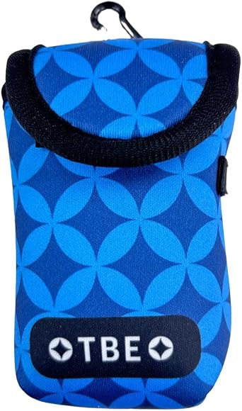 TOBIEMON Lightweight Golf Ball Case, Holds 2 Balls + 3 Tees, Carabi & Belt Clip Included