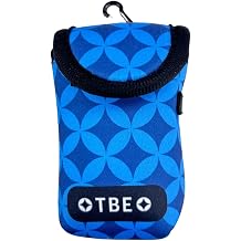 TOBIEMON Lightweight Golf Ball Case, Holds 2 Balls + 3 Tees, Carabi & Belt Clip Included, blue, Casual