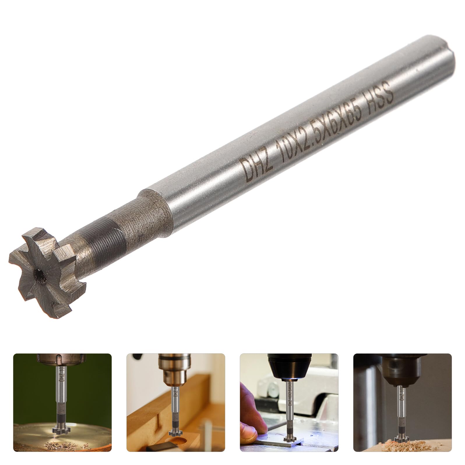 Fraise à Rainure T Acier Rapide Haute Dureté Résistant à Usure Outil de Fraisage Cnc pour Acier Inoxydable et Adapté à Aérospatial et Automobile