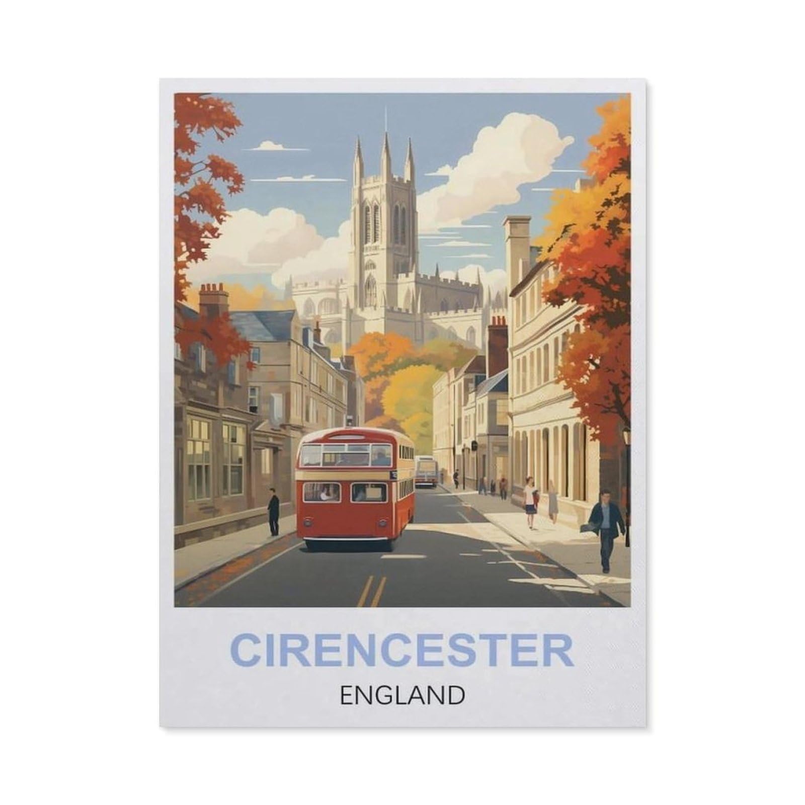 Funny Metal Tin Signs，Cirencester England(15x30cm）