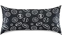 Vista 57 de Fundas de almohada de seda con estampado negro de camión monstruo para cabello y piel, suave, transpirable, suave, refrescante, funda de almohada