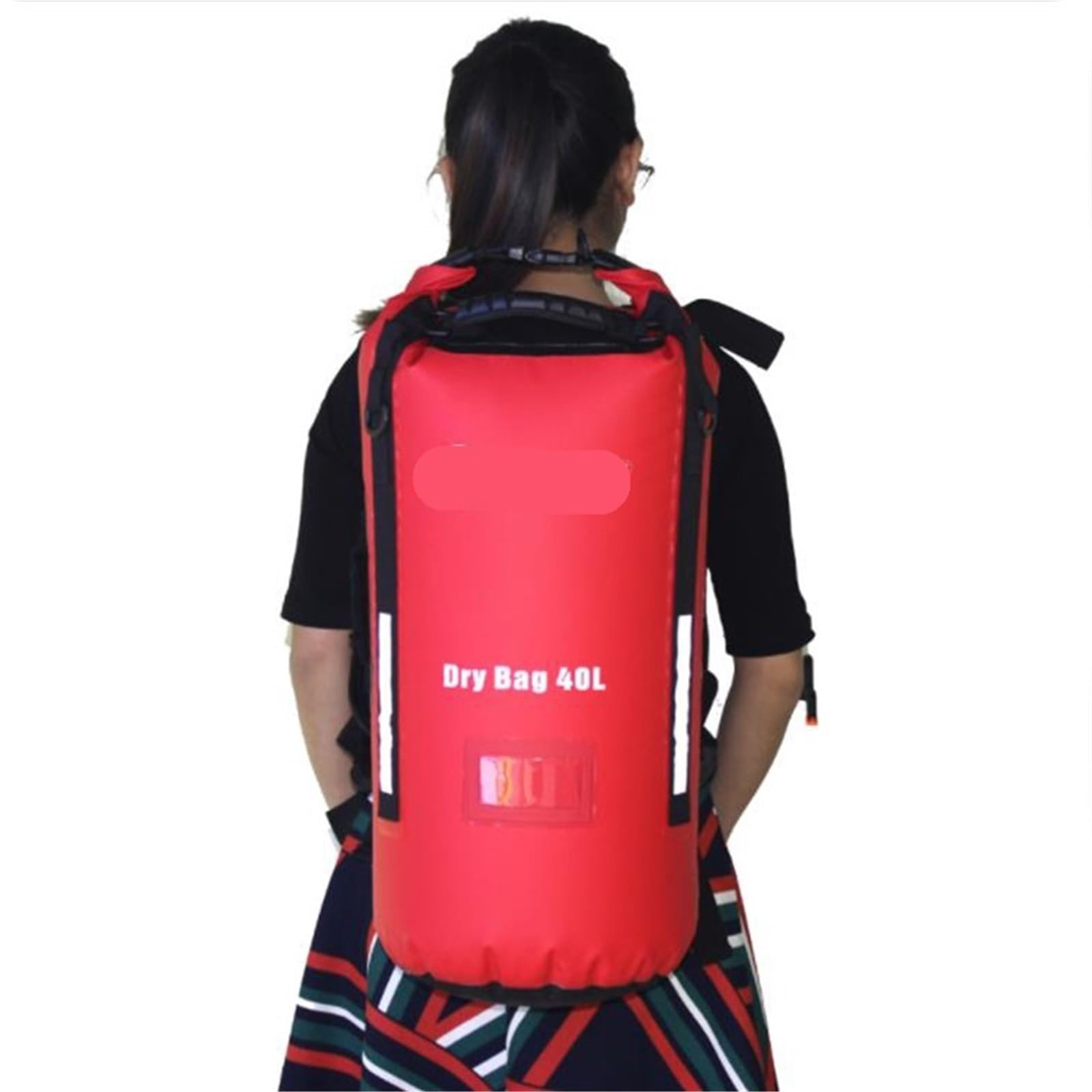 Bolsa Impermeable for natación de 40 l, Bolsa Seca Profesional for Acampar al Aire Libre, Mochila Trekking para Kayak, Senderismo, Rafting(Yellow)