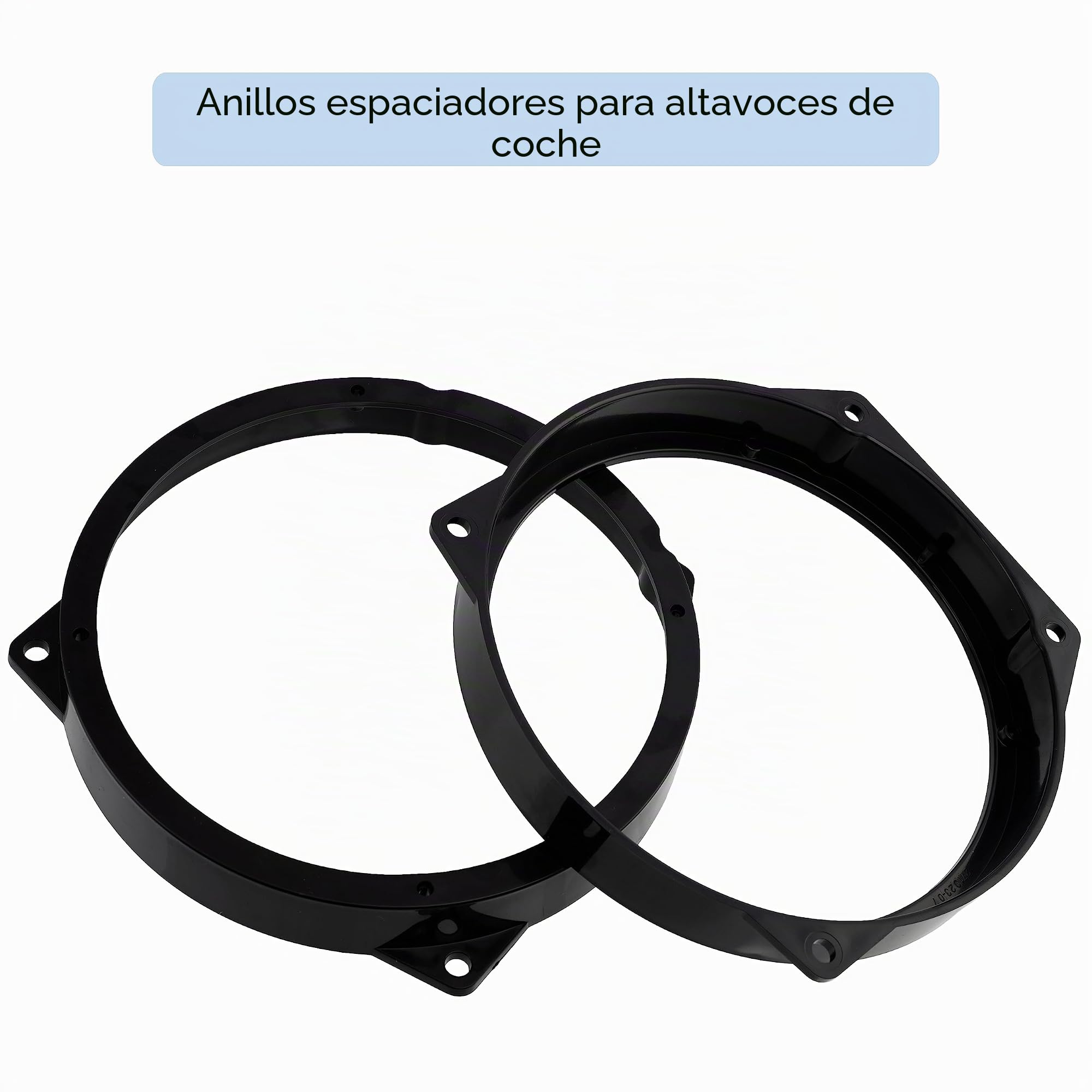 AERZETIX - C40675 - Juego de 2 Adaptadores/soportes para altavoces de coche Ø165mm - lado de montaje: puertas delanteras - compatible con BMW Mini Cabrio (R52) Mini Cooper (R53) Mini One (R50)