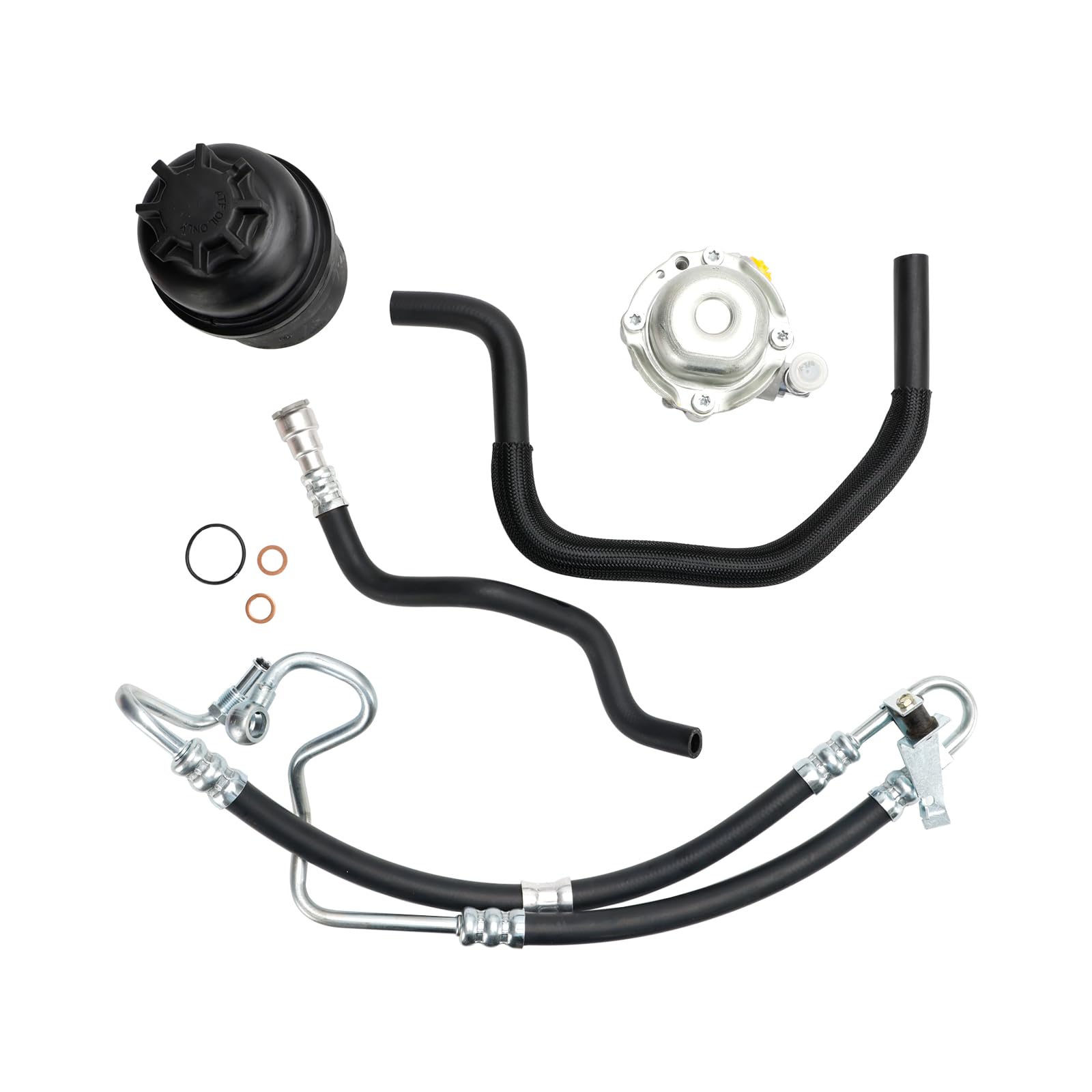 Topteng Power Steering Pump Kit Apto para BMW E46 320i 323i 325i 328Ci 328i 330i 2001-2005