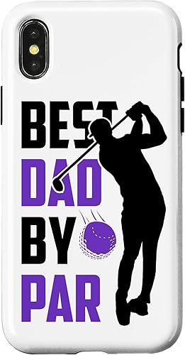 iPhone XXS Best Dad By Par Golfing Father's Day Father Daddy Case