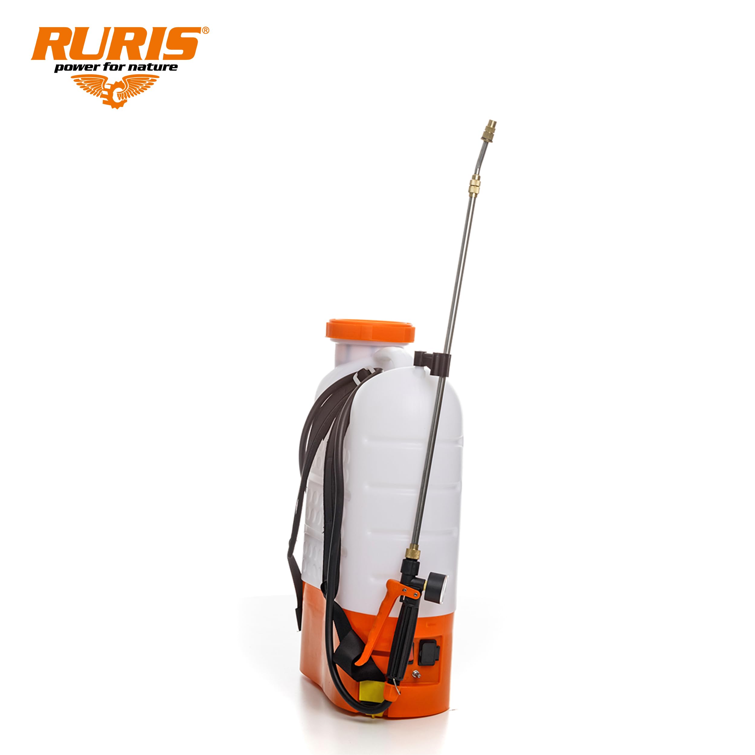 RURIS RS1800 Nebulizzatore Spruzzatore Elettrico 18L 12V 8Ah Telescopica 4h