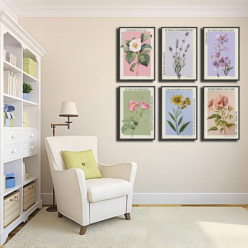 Miniatura 5 de BATWHO Póster de flores August Lavender Haze Long Live THE1 You're on Your Own, juego de lienzo para niños, sin marco de 6 piezas (8 x 12 pulgadas),