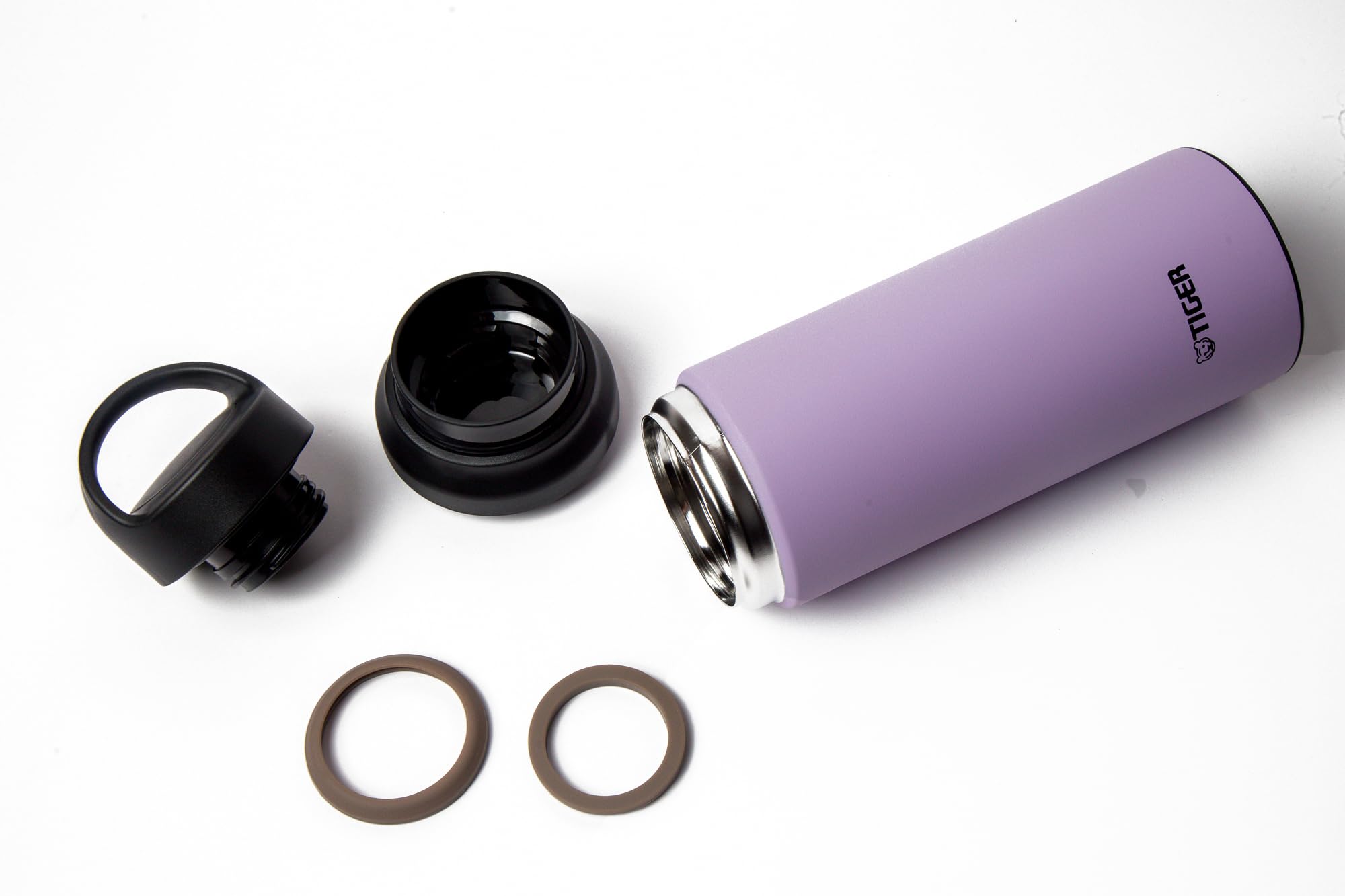 Tiger Corporation MCZ-S060VZ0 Borraccia termica sottovuoto in acciaio inox 18/8, senza BPA, 600 ml, lilla viola