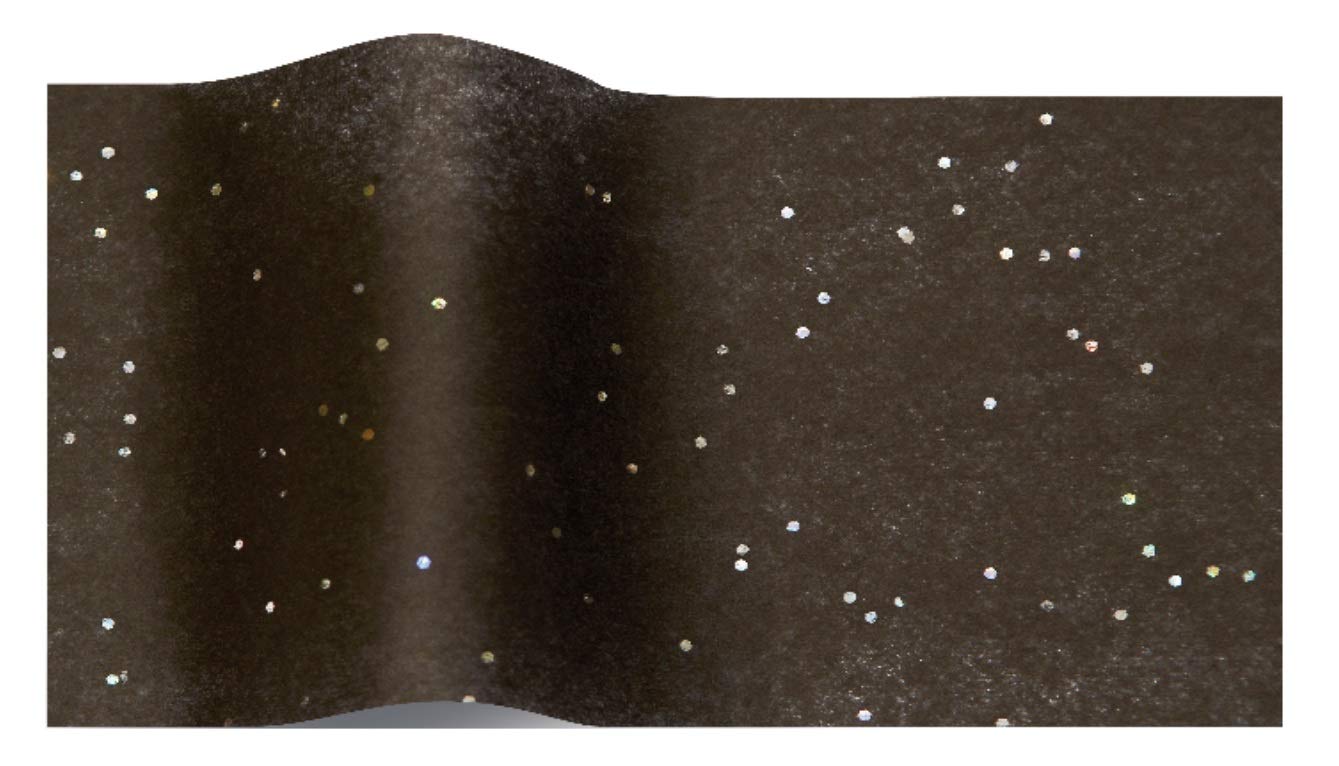 50 Black Gemstone Wrapping Tissue Paper Sheets ~ Luxury Sparkly Glitter GEM 35x45cm