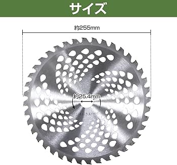 Amazon.co.jp: 【1枚】 草刈り機 チップソー 替刃 外径 255mm 刃 Amazon.co.jp: 【1枚】 草刈り機 チップソー 替刃 外径 255mm 刃