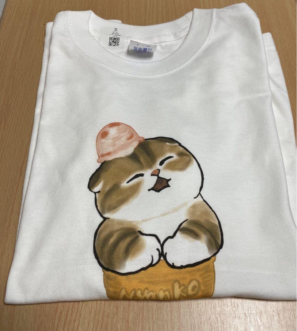 Amazon.co.jp: mofusand アイスにゃん Tシャツ suzuri スズリ 猫 S