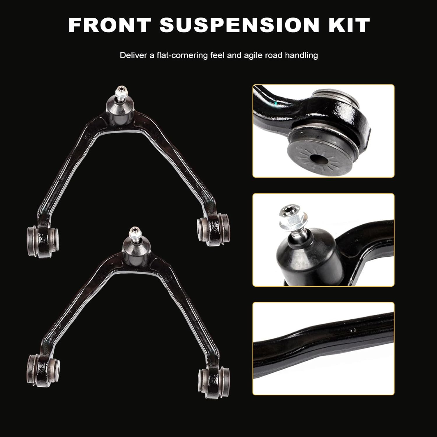 ASAPE 13PCS Front Control Arm Ball Joint Tie Rod End Suspension Kit for Cadillac Escalade 2002-2006,for Chevy Avalanche Silverado Suburban Tahoe 2002-2006,for GMC Sierra 1500 Yukon 2000-2006