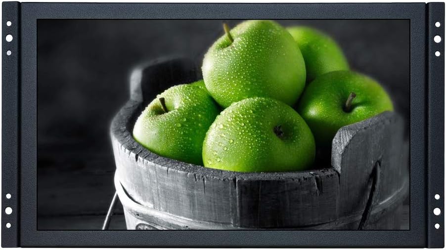 11.6" 12" inch LCD Screen Display 1920x1080p 16:9 Fullview IPS Widescreen HDMI-in VGA Built-in Speaker Metal Shell Embedded Open Frame Industrial Medical Monitor for PC Display K116MN-253