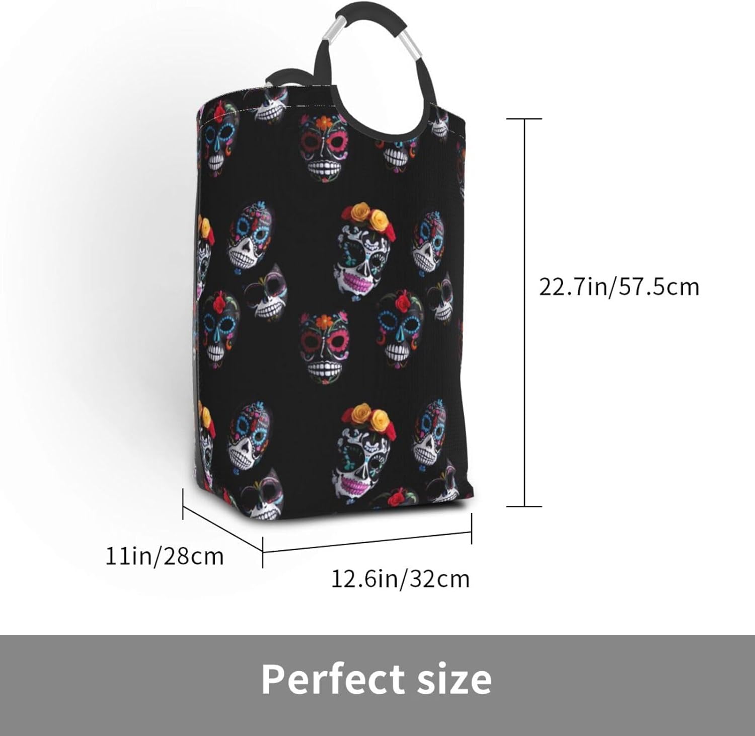 mask Foldable storage bag, 50L capacity, suitable for laundry room, dormitory bedroom, dirty clothes storage basket.