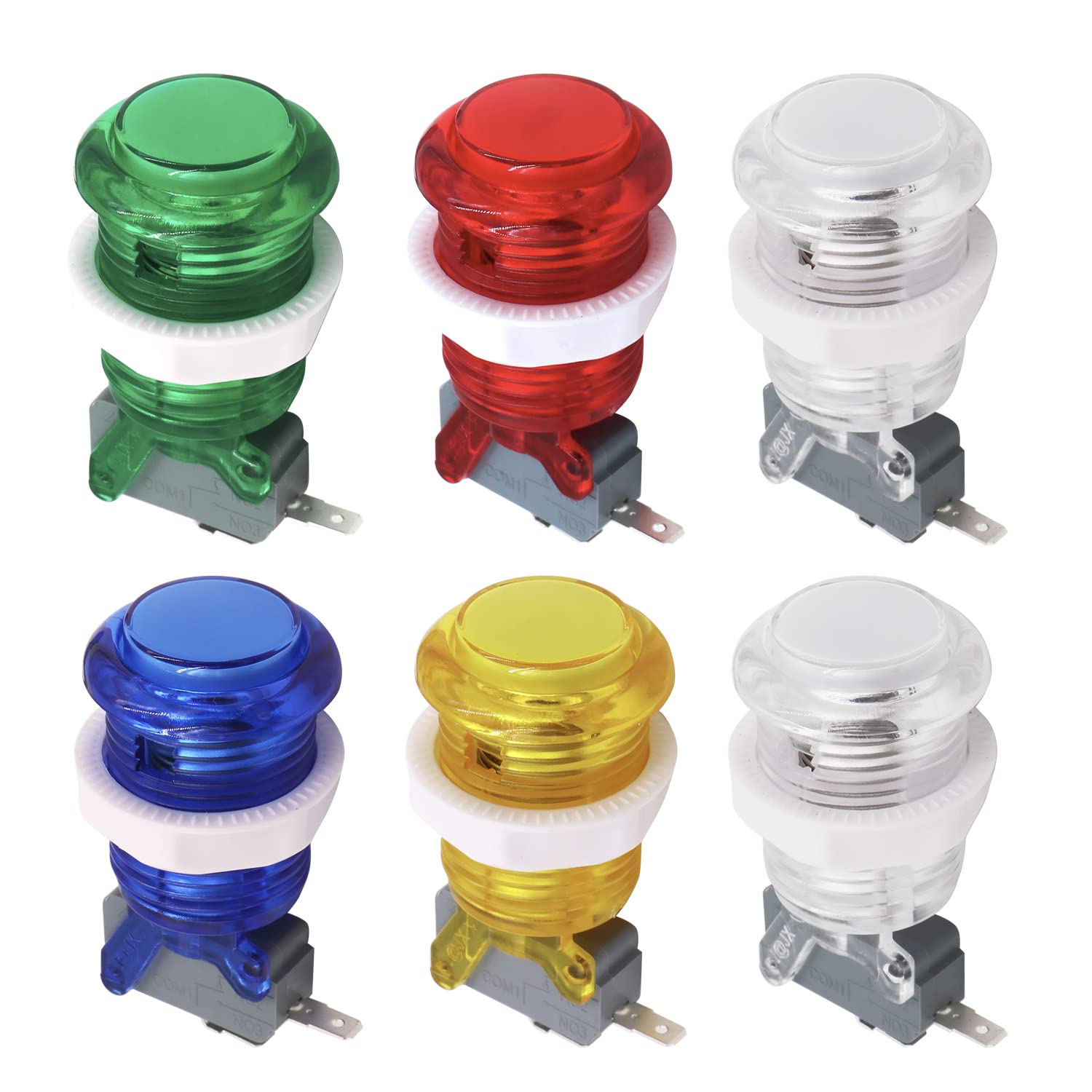 Amazon.com: SJ@JX 6x Arcade Button Happ Style 28mm Standard Push