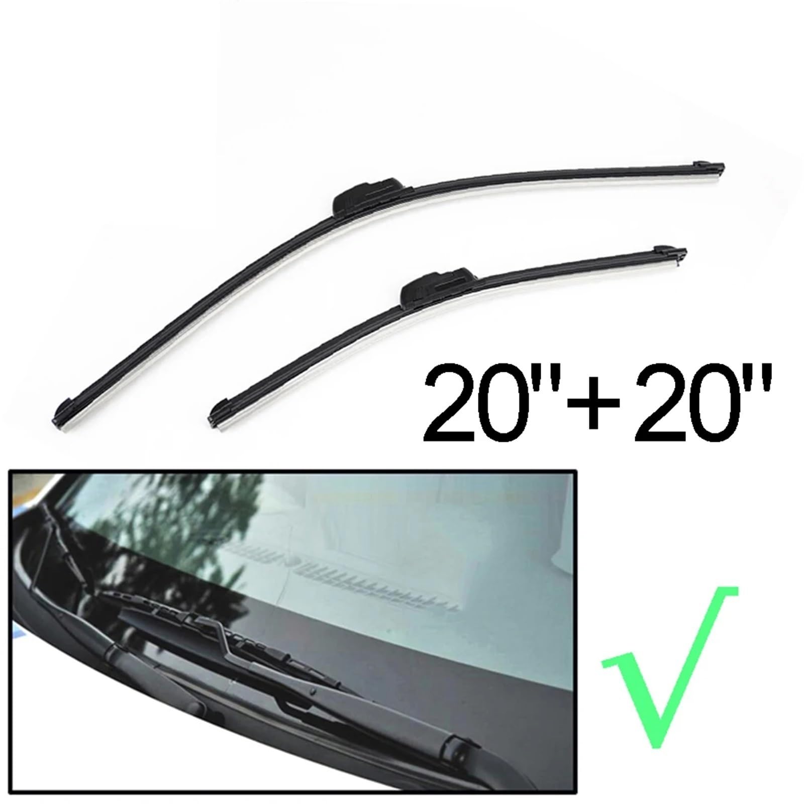 Limpiaparabrisas Coche Compatible Con Para Duster MK1 2014 2015 2016 2017 Escobillas De Limpiaparabrisas Delanteras Y Traseras De 20"+20"+14"
