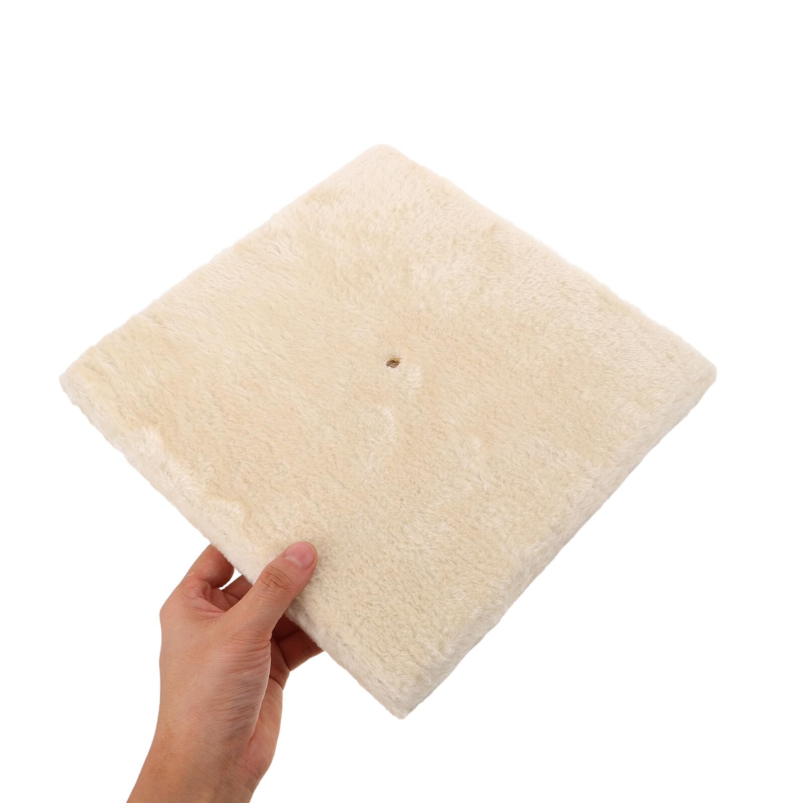 Base De Remplacement pour Griffoir Chat en Peluche Beige 10.24X10.24X0.79 Pouces Planche DIY pour Arbre À Chat Support Stable pour Meubles d'escalade FéLine