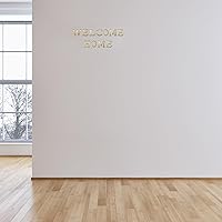 Vista 6 de PATIKIL Adhesivos de pared de acrílico 3D con letras A, autoadhesivas, para decoración del hogar, letrero artístico, para bricolaje, decoración