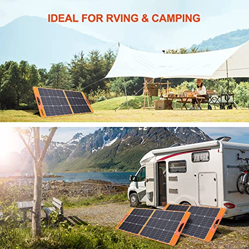 Luvknit SP22H 100 Watt Portable Solar Panel For Power Station, Foldable 100W Solar Panel thumb #5