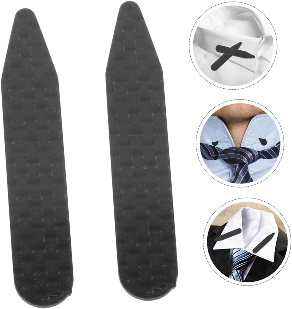 2pairs Collar Stays for Men and Bend-resistant Shirt Collar Inserts for Wear Easy to Use and Convenient