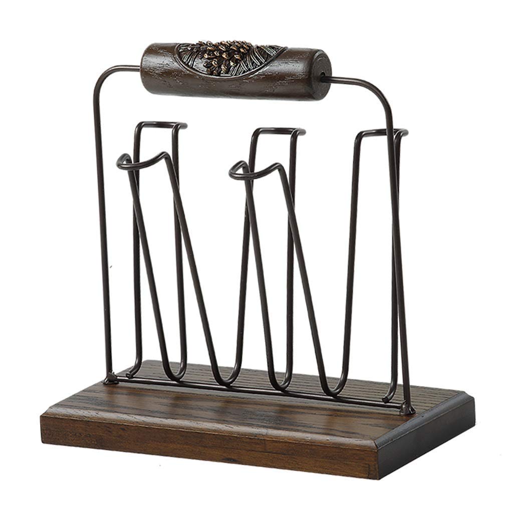 Rack de cuisine en bois pour éliminer le désordre et l'humidité des tasses