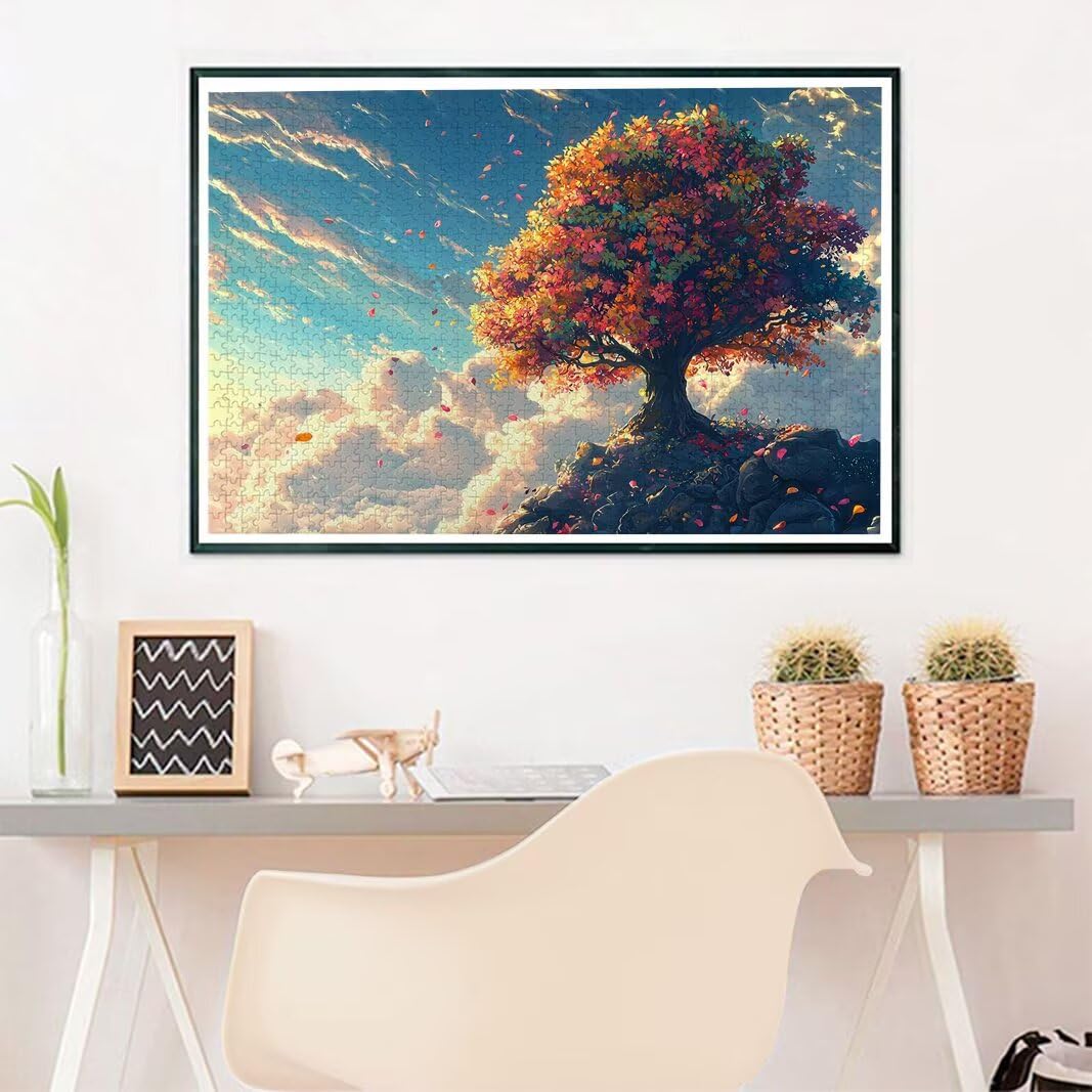 Puzzle 5000 Pezzi Arte per Adulti e Ragazzi, Puzzle Albero della Vita in Legno per Adulti, Puzzles 5000 Pezzi Paesaggi Impegnativo per Tutta la Famiglia, Puzzles con Scatola per Regalo Donna, -7037