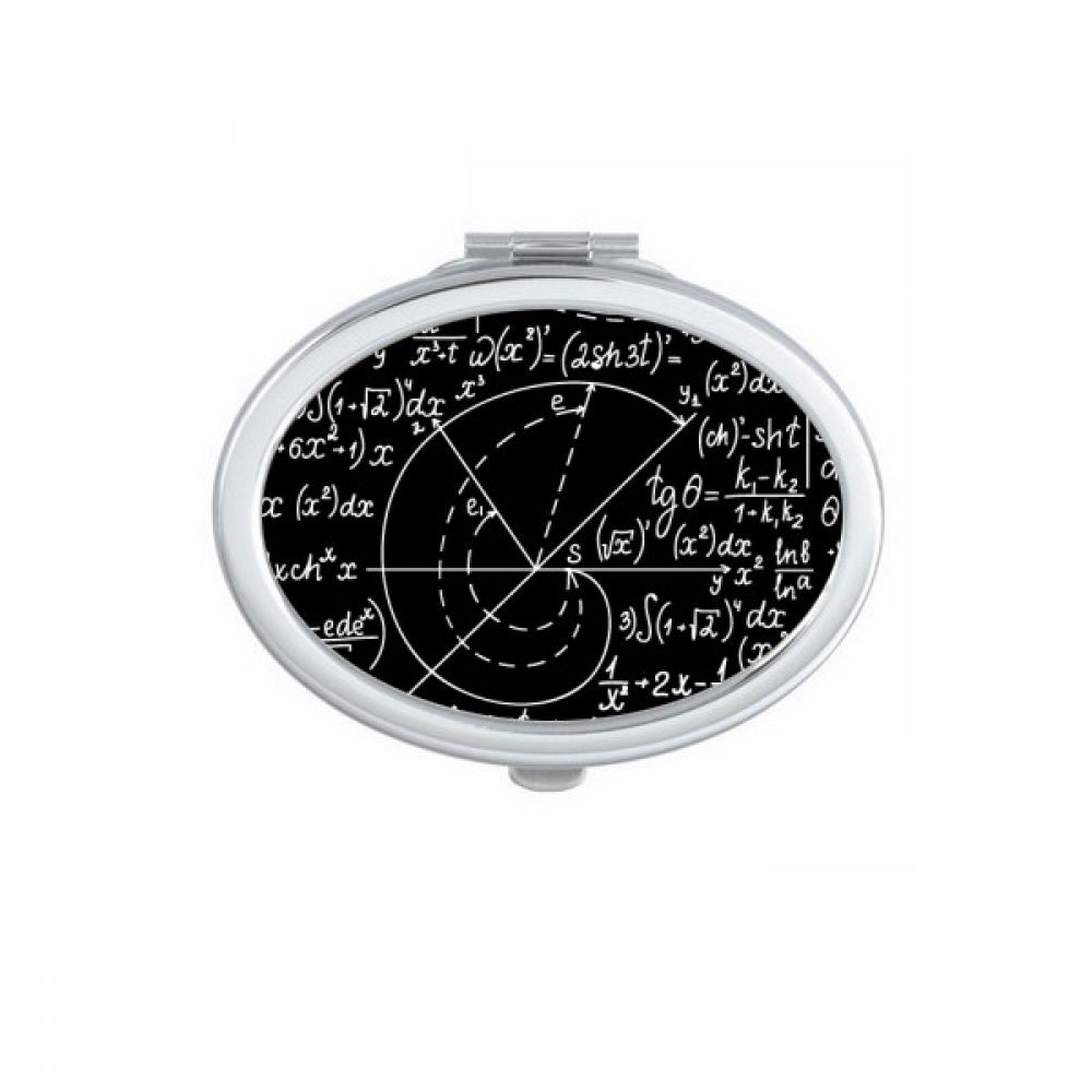 Calcul et formules de sciences sur miroir compact mignon comme petit cadeau