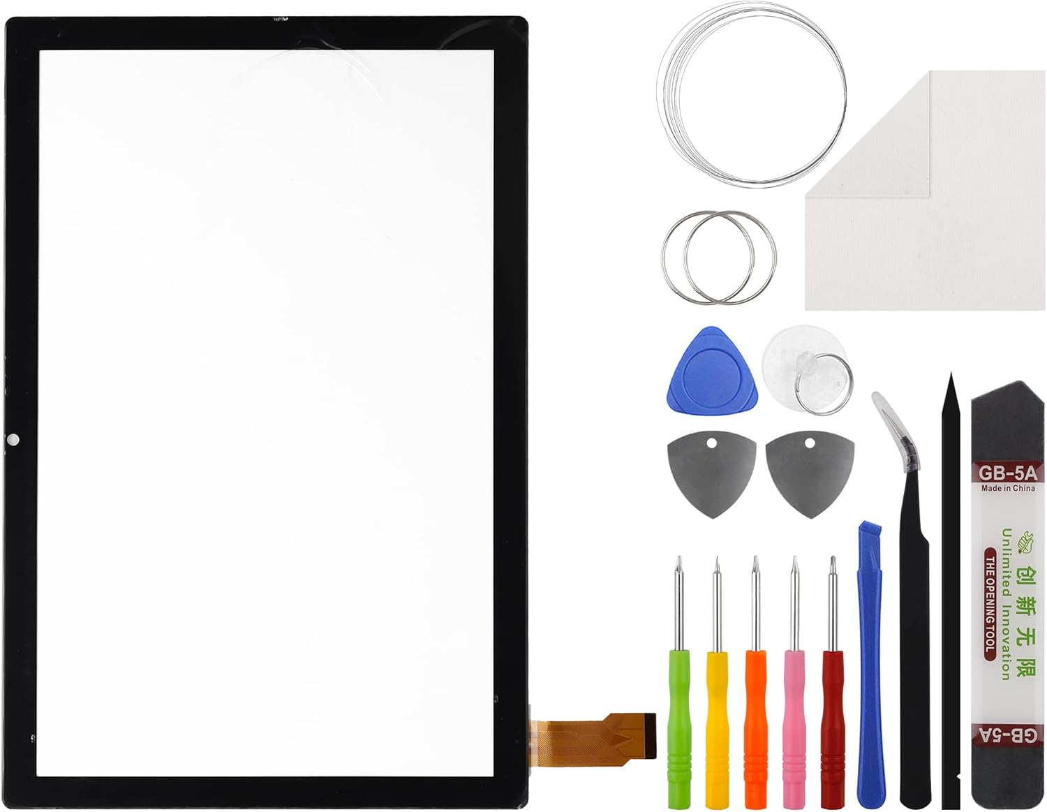 [with Touch Functions] Vvsialeek New Touch Screen Digitizer Replacement for DIALN X10G 10.1" with Specialized Repair Tools Kit.(No LCD Screen)-with OCA Adhesive