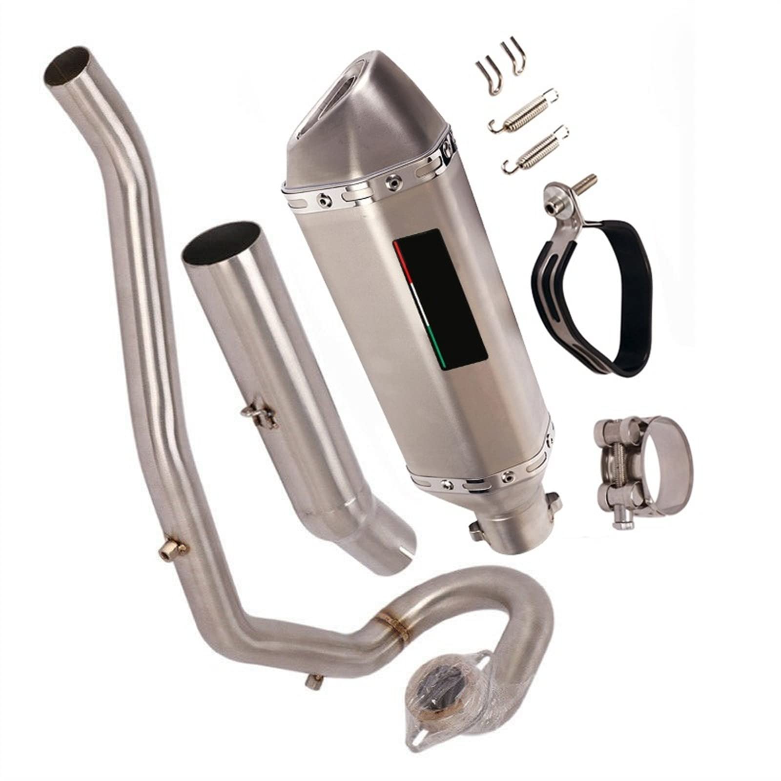 Escape para Yamaha XG250 Tricker con silenciador de 51mm y tubo de enlace medio de acero 7
