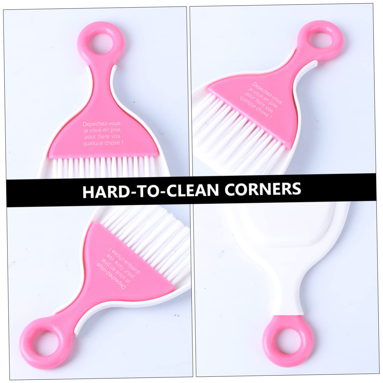 NOLITOY Computer Brush Cleaning Kit Miniature Broom Dustpan for Home Office Random Color