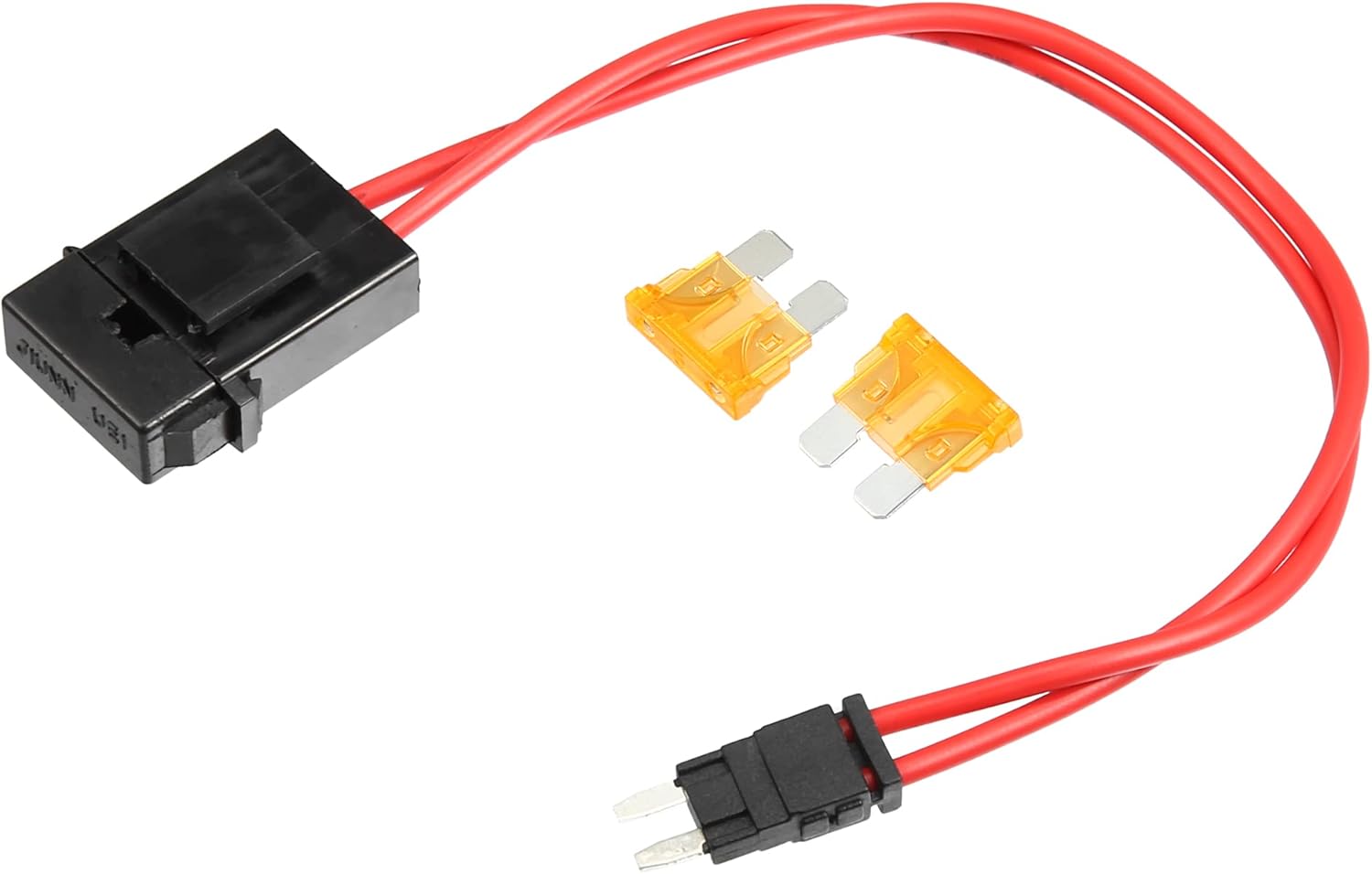 X AUTOHAUX 32V Mini Fuse Adapter Tap Fuse Kit with 2pcs 5A